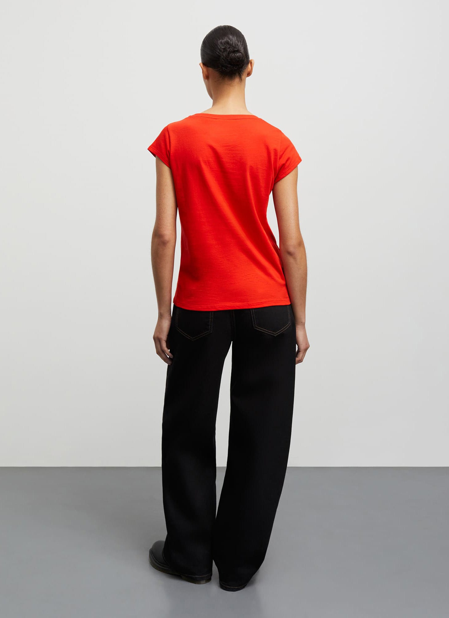 Mads Norgaard Organic Jersey Teasy Tee - Fiery Red