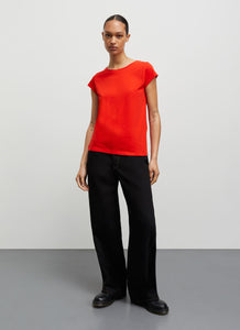 Mads Norgaard Organic Jersey Teasy Tee - Fiery Red