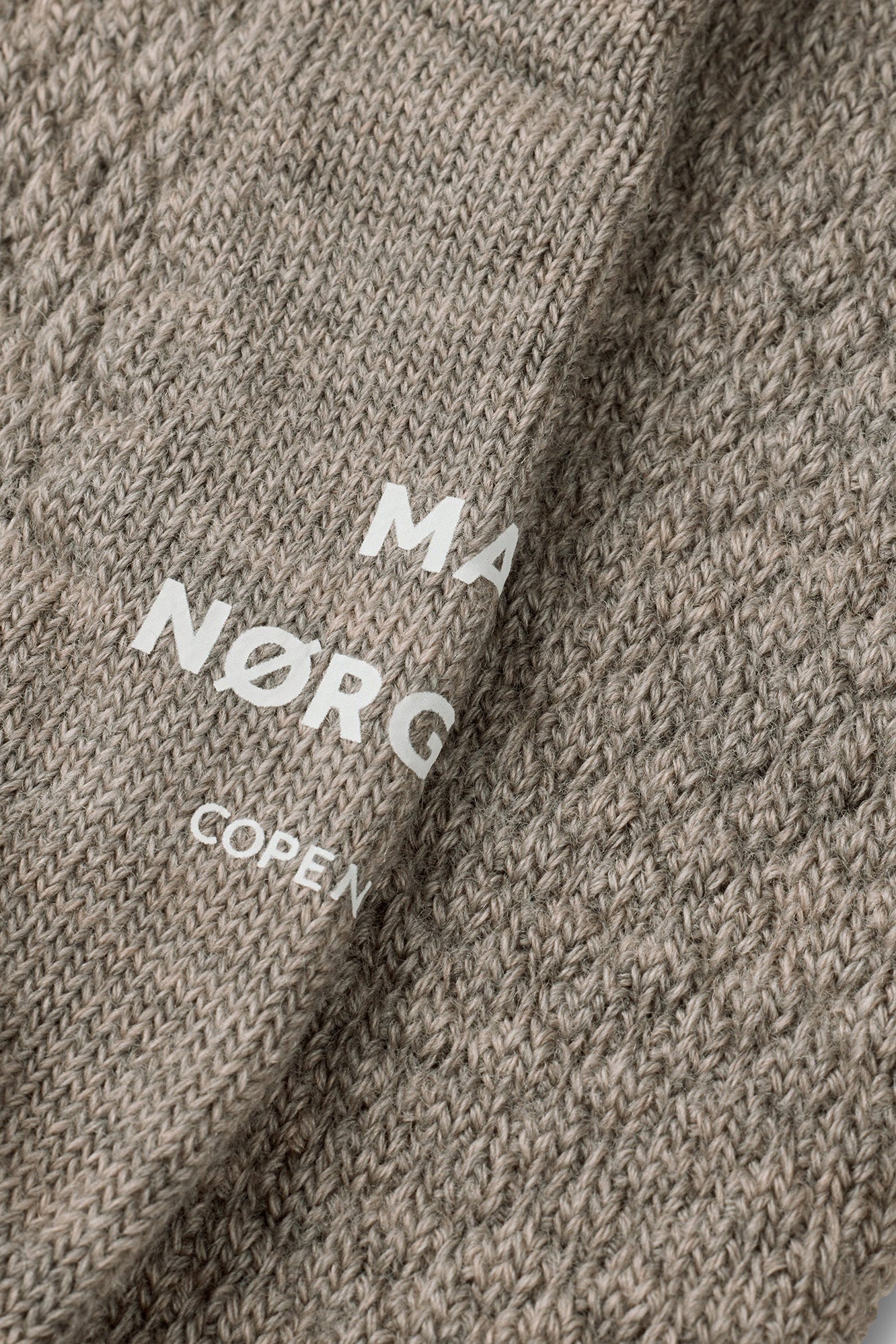 Mads Norgaard Woollen Bubble Socks - Silver Birch