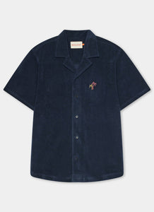 Revolution Terry Cuban Shirt - Navy