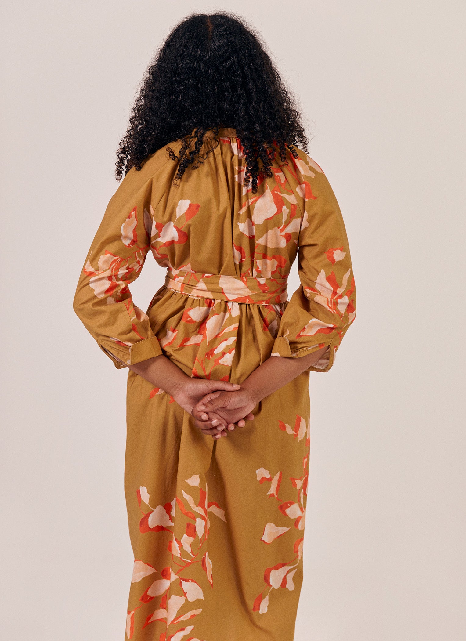Sideline Finn Dress - Toffee Print