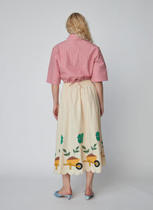 Stella Nova Embroidered Midi Skirt
