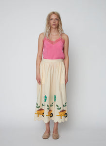 Stella Nova Embroidered Midi Skirt