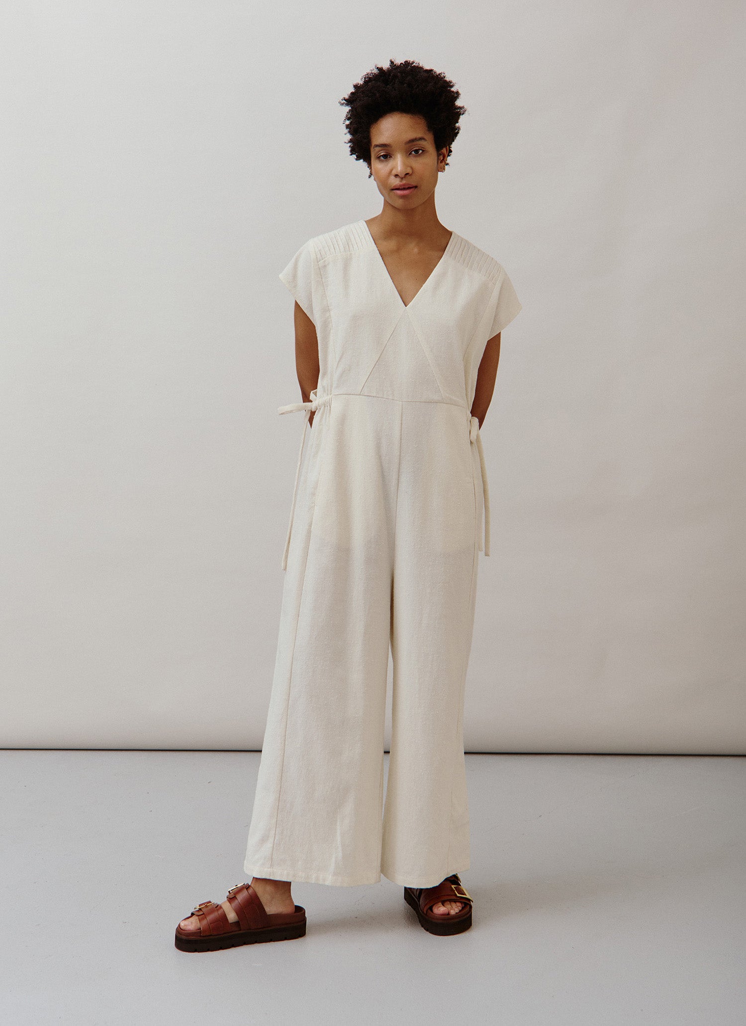 Sideline Ava Jumpsuit - Ecru