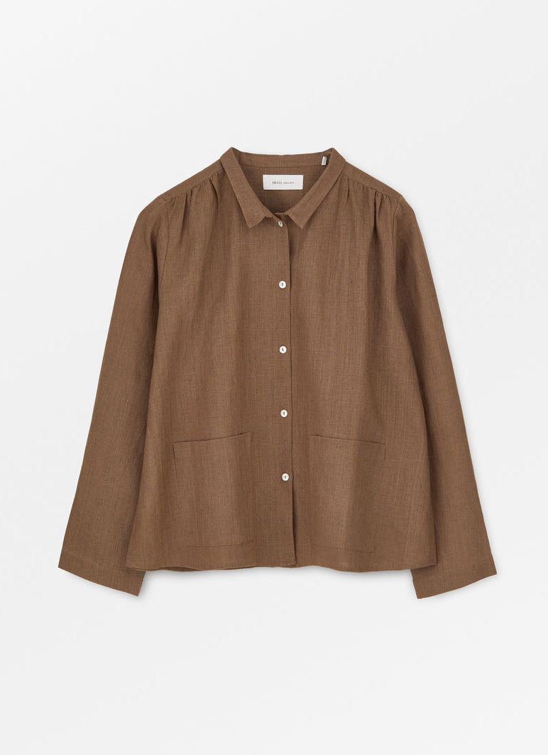 Skall Studio Nettle Shirt - Cedar Brown