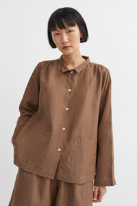 Skall Studio Nettle Shirt - Cedar Brown