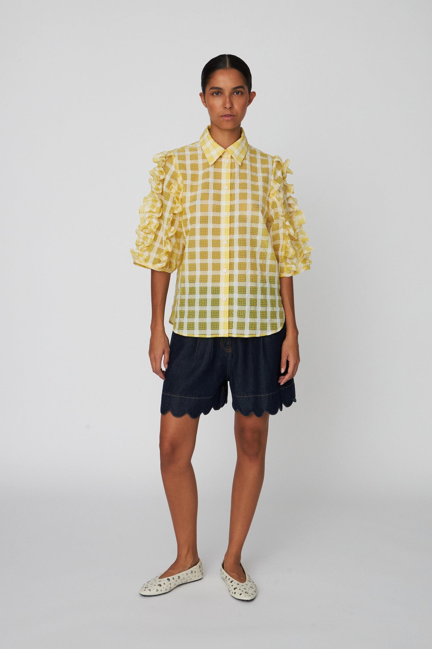 Stella Nova Checked Frill Shirt