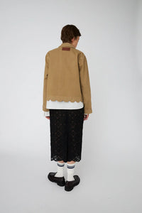 Stella Nova Shirt with Scallop Edge - Dark Sand