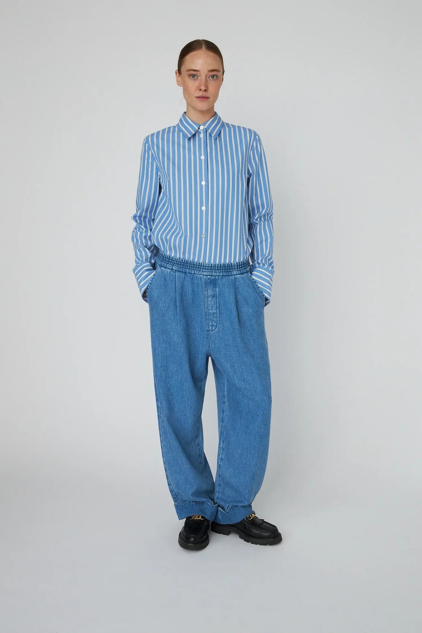 Stella Nova Washed Blue Low-Waist Pants