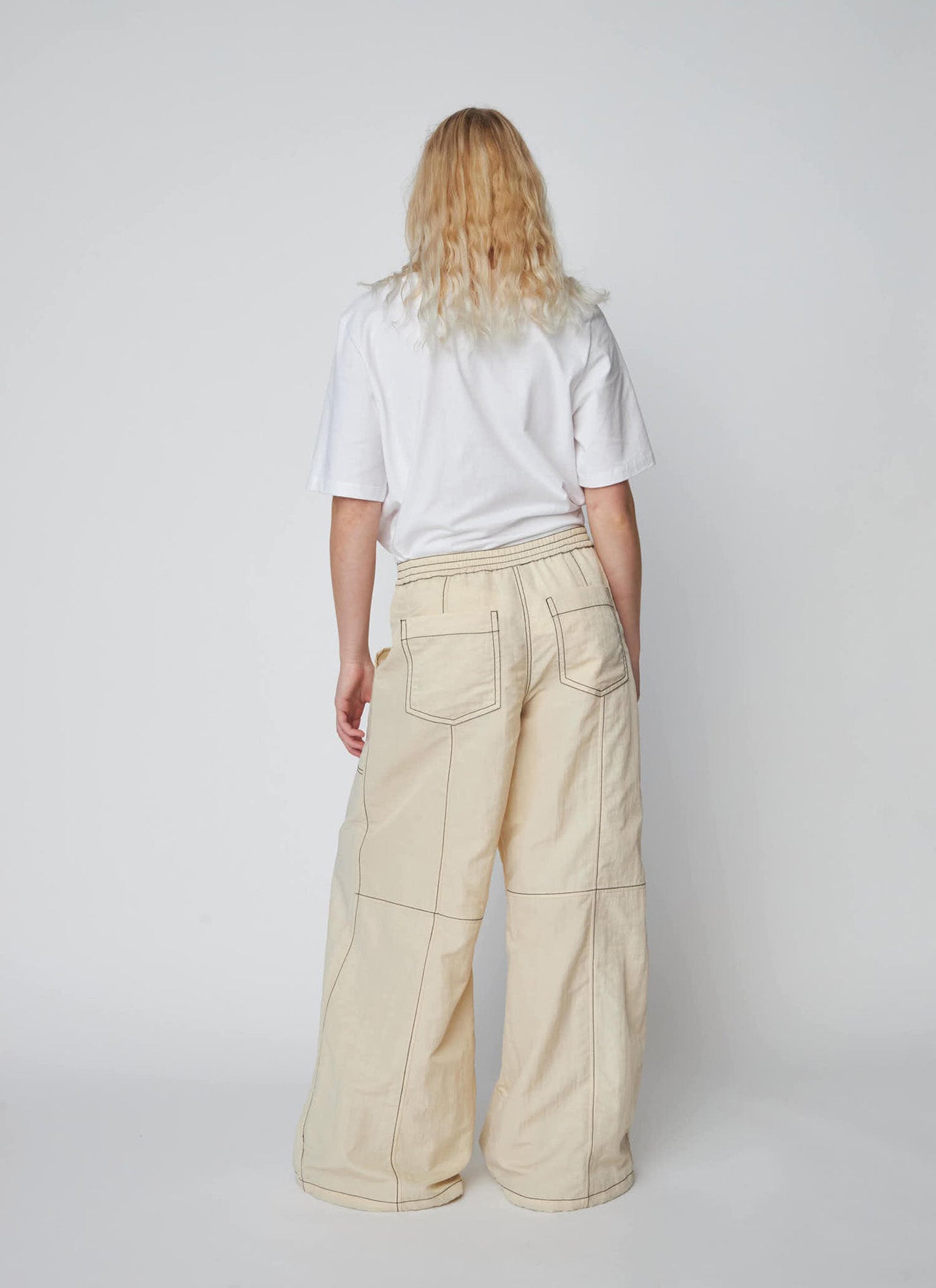Stella Nova Workwear Oversized Pants - Ecru