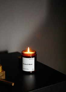 Earl of East Smoke & Musk Candle - White Feather Boutique