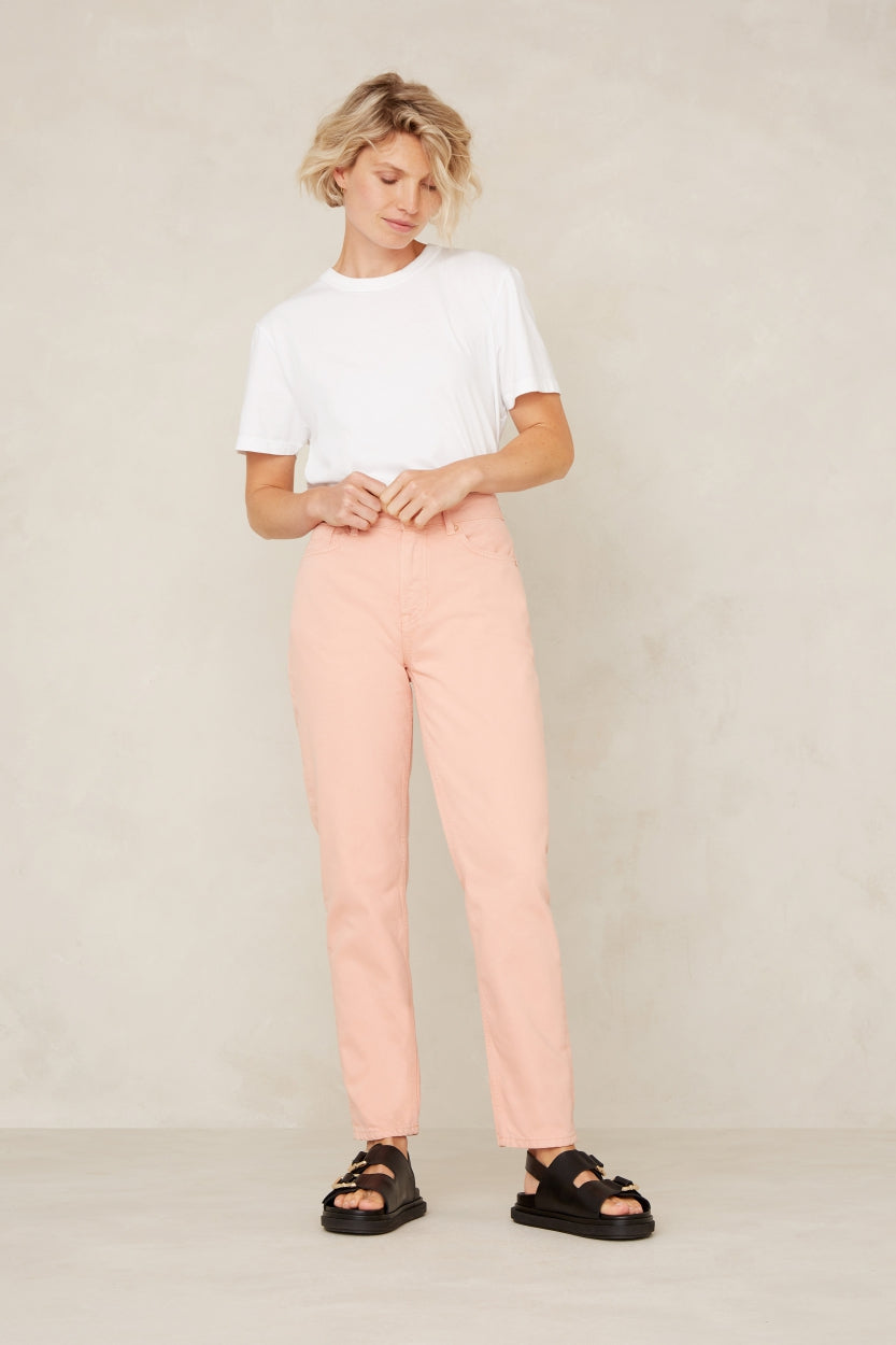 Kings of Indigo Caroline Cropped Jeans- Vintage Pink