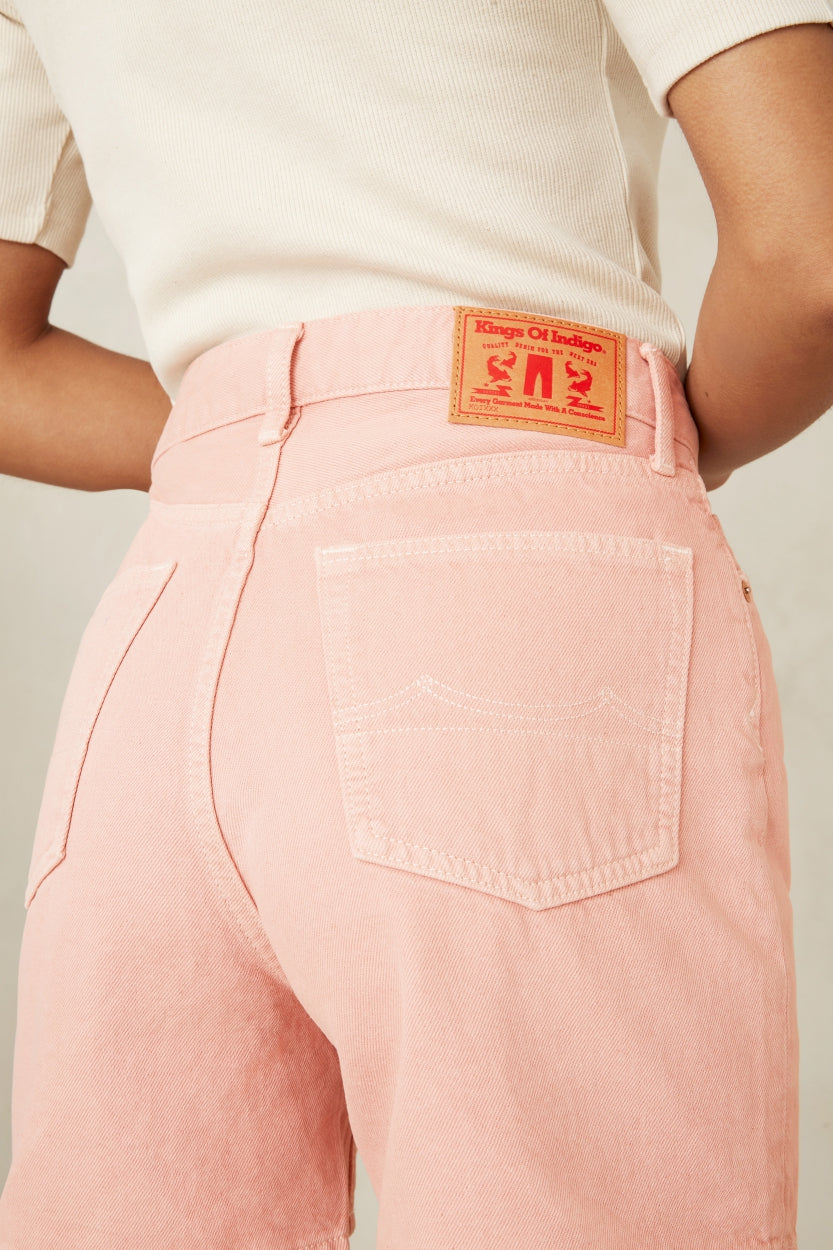 Kings of Indigo Liora Short Vintage Pink White Feather Boutique