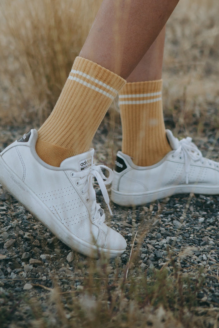 Le Bon Shoppe Boyfriend Socks - Butter - White Feather Boutique