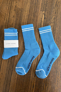 Le Bon Shoppe Socks - Ocean Blue - White Feather Boutique