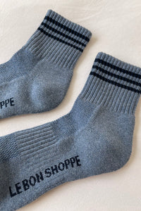 Le Bon Shoppe Girlfriend Socks, Indigo - White Feather Boutique