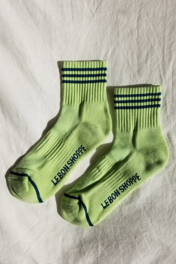 Le Bon Shoppe Girlfriend Socks - Pistachio - White Feather Boutique