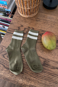 Le Bon Shoppe Her Varsity Fern Socks - White Feather Boutique