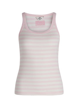 Mads Norgaard Cotton Stripe Carry Top - Blushing Bride