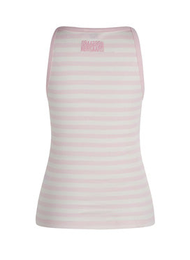 Mads Norgaard Cotton Stripe Carry Top - Blushing Bride