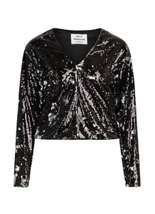 Mads Norgaard Neo Sequins Fulda Top - White Feather Boutique