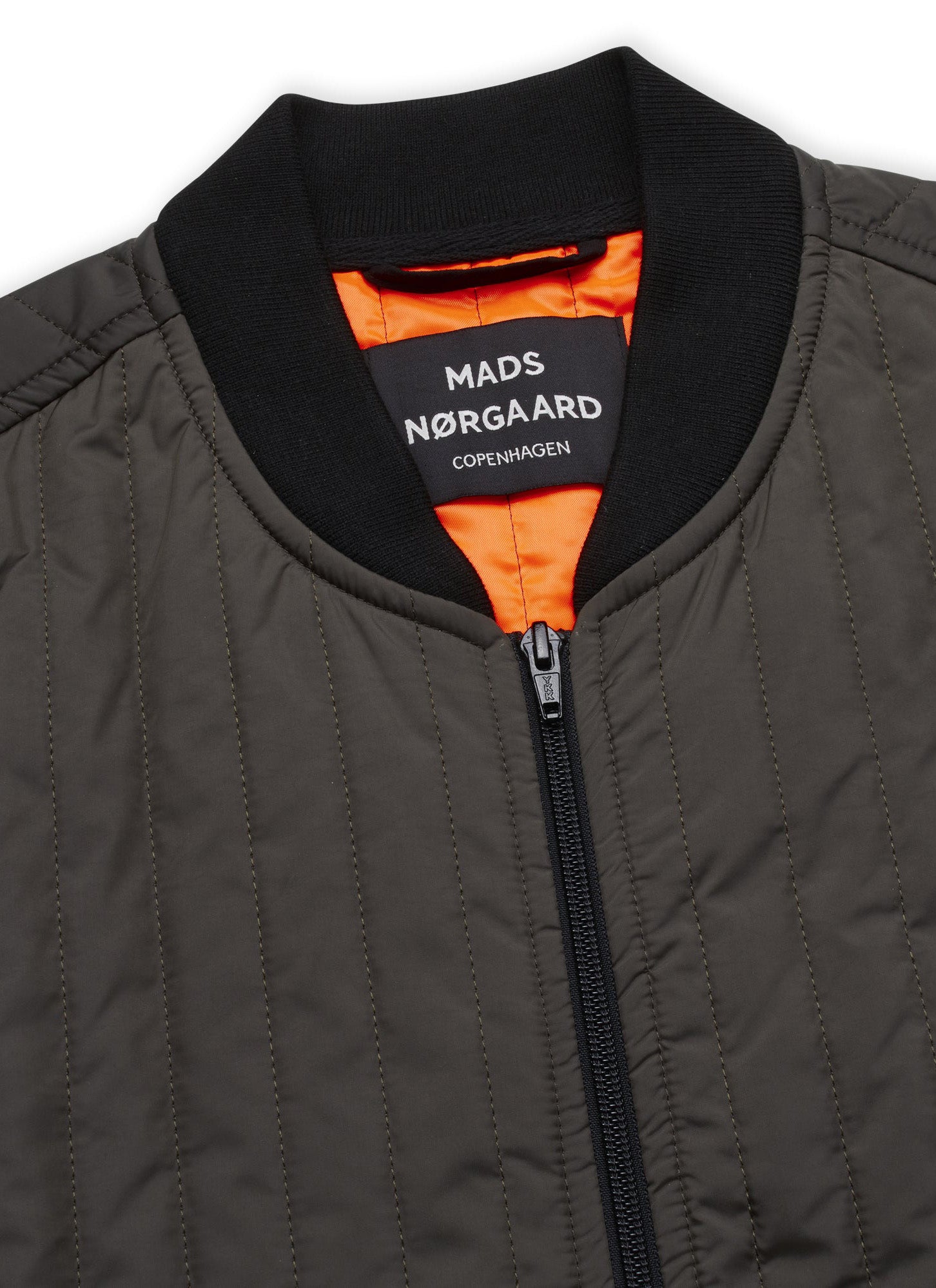 Mads Norgaard Janus Jacket - Green/Orange lining
