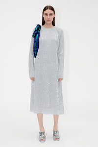 Stine Goya Celsia Dress - Silver - White Feather Boutique