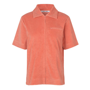 Samsoe Samsoe Marte Shirt - Coral Haze - White Feather Boutique