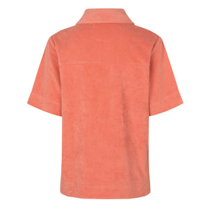 Samsoe Samsoe Marte Shirt - Coral Haze - White Feather Boutique
