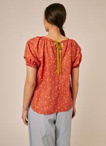 Sideline Beau Top - Orange Print