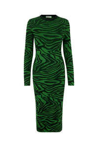 Stine Goya Chiara Knit Dress - Dark Green Comb - White Feather Boutique