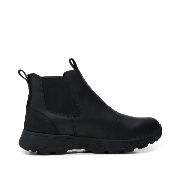 Mens black leather waterproof boots hotsell